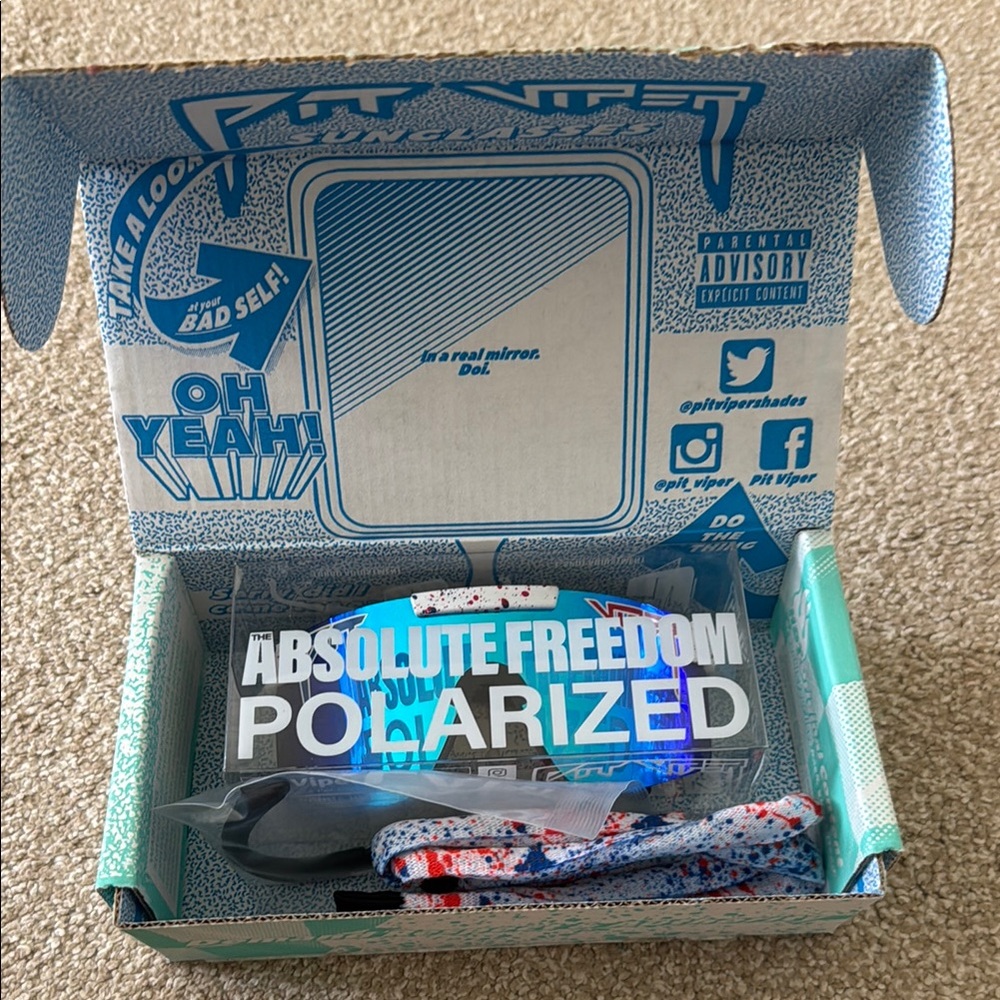 BRAND NEW Pit Viper Absolute Freedom Polarized Sunglasses